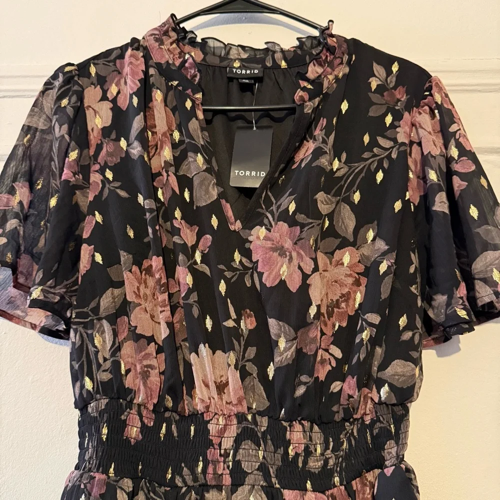Torrid Floral Black Dress - Picture 11 of 15